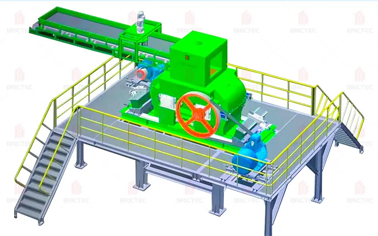 Máquina de Trituração de Tijolos Super Fina com Rolo Triturador para Processamento de Tijolos 3
