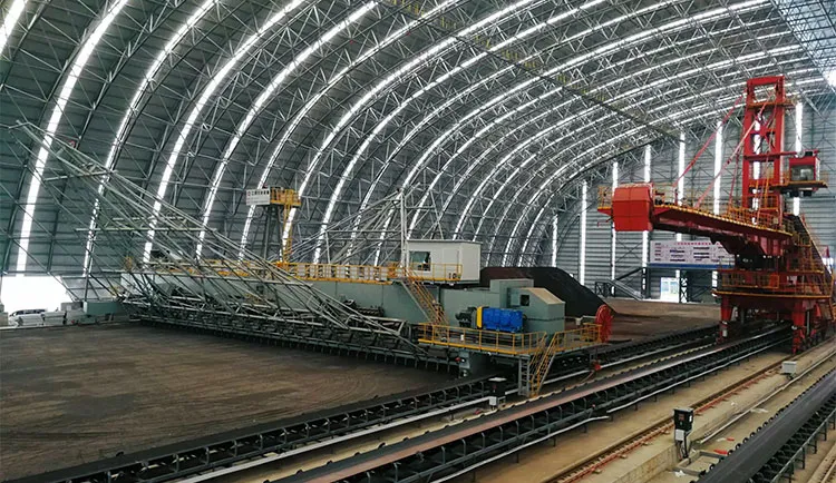 Máquinas para Fabricação de Tijolos Escavadeira de Balde Tipo Ponte e Recuperadora Multi-Balde para Armazenamento de Matéria-Prima 1