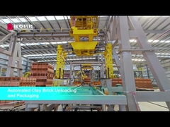 Sistema de descarga e embalagem de tijolos de argila para fabricação de tijolos