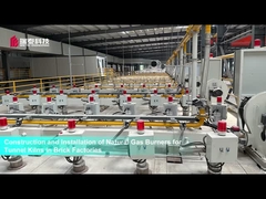 Queimadores de gás natural para fornos de túnel em fábricas de tijolos