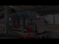 Alimentação de caixas e misturador para a linha de produção de tijolos para processamento de matérias-primas